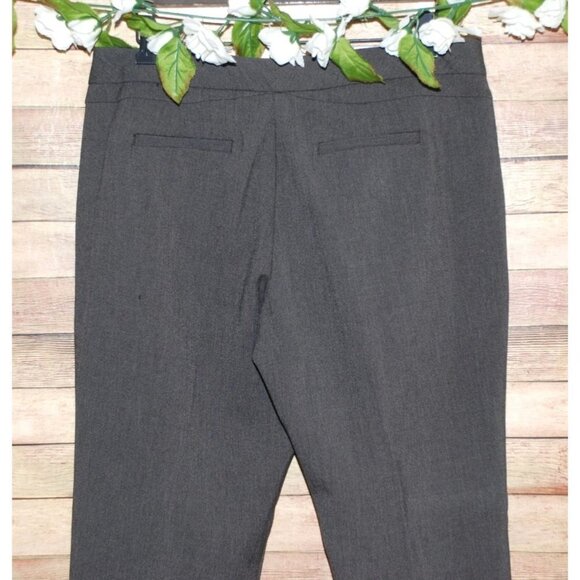 Worthington Modern Fit Ladies Gray Career Pants Size 12 Stretch Straight Classic - Picture 4 of 9